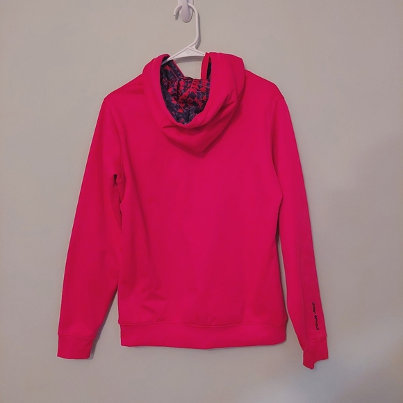 Under Armour hoodie sweatshirt Small pink with logo on chest - Picture 2 of 5